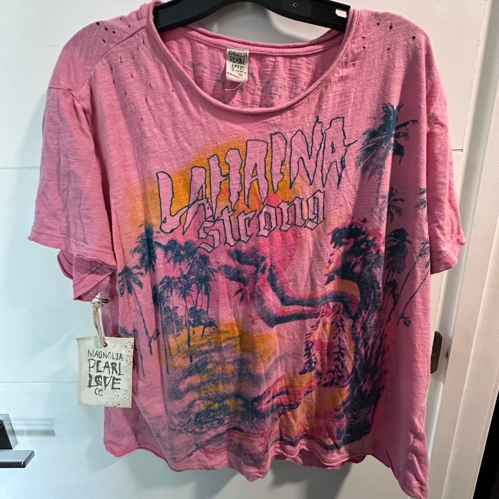 Magnolia Pearl Pink Lahiana Maui Tee